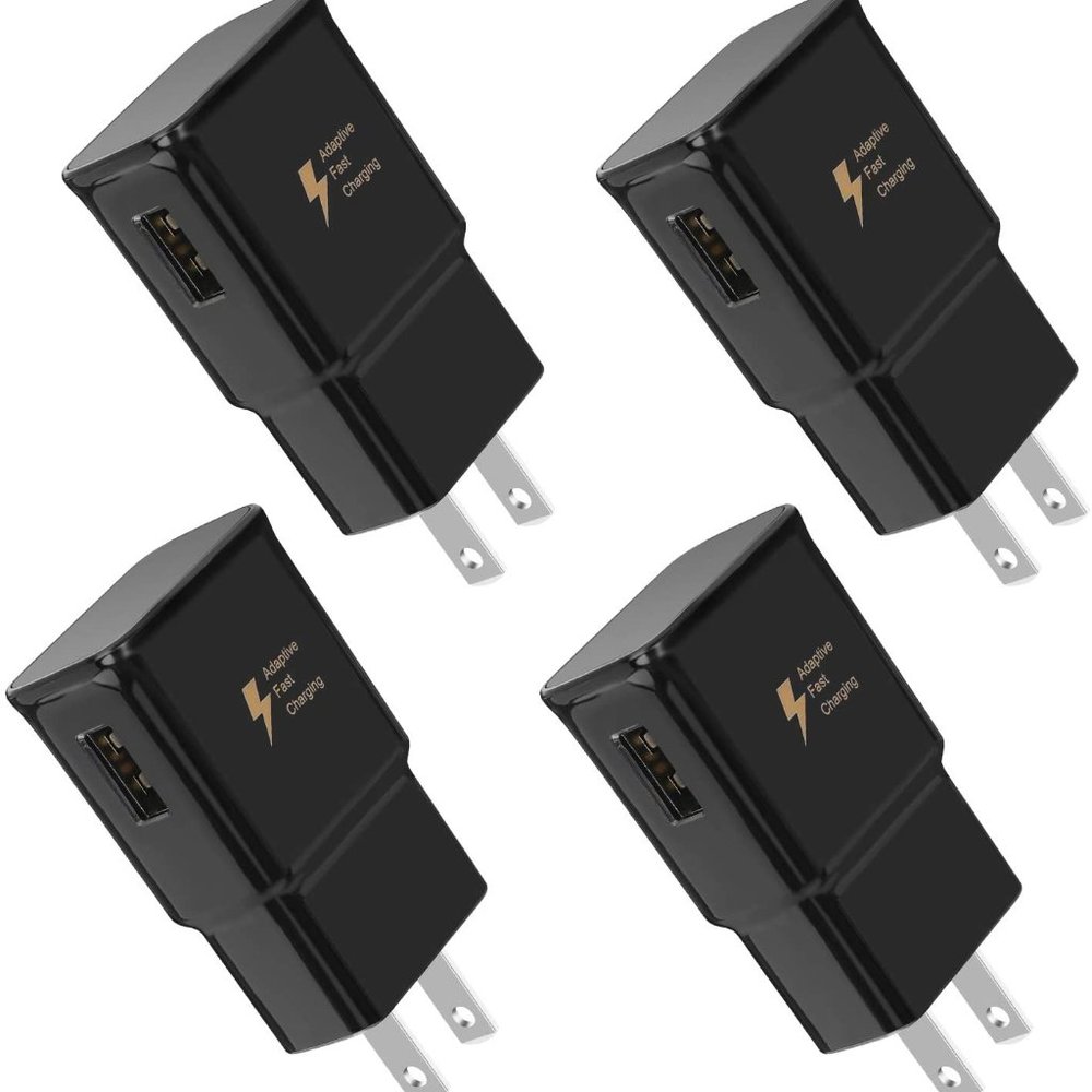 Fast Charging USB Wall Charger Adapter 4-pack